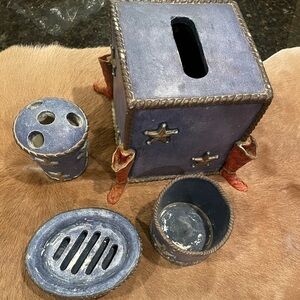 Western Bathroom Set Cowboy